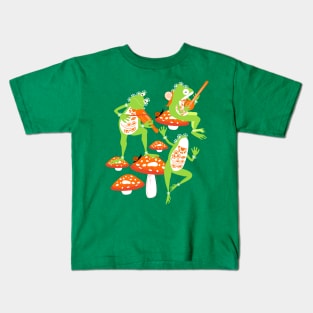 Tribal Dancing Frogs Kids T-Shirt